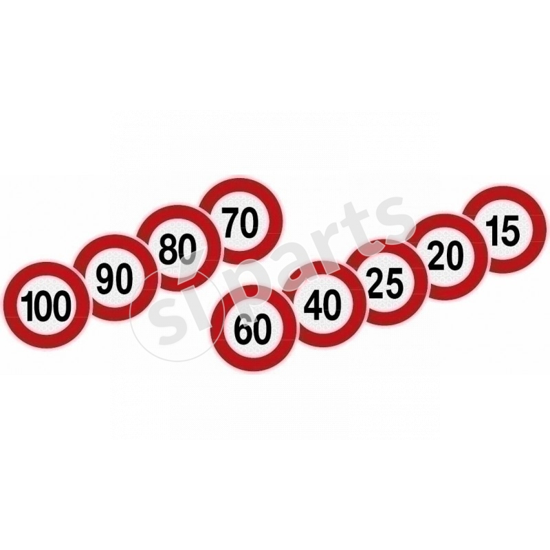 DISCO ADESIVO VELOCITA' 20 KM/H IR