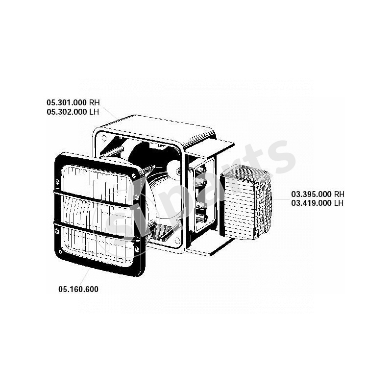 HEAD LIGHT RH