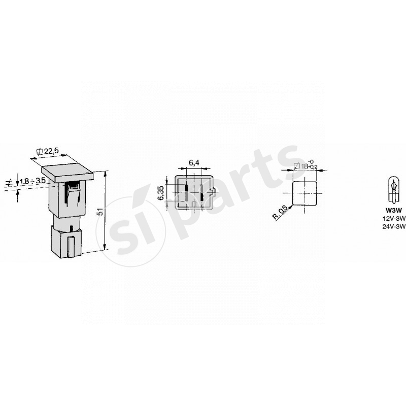 BRIGHT INDICATOR 12V