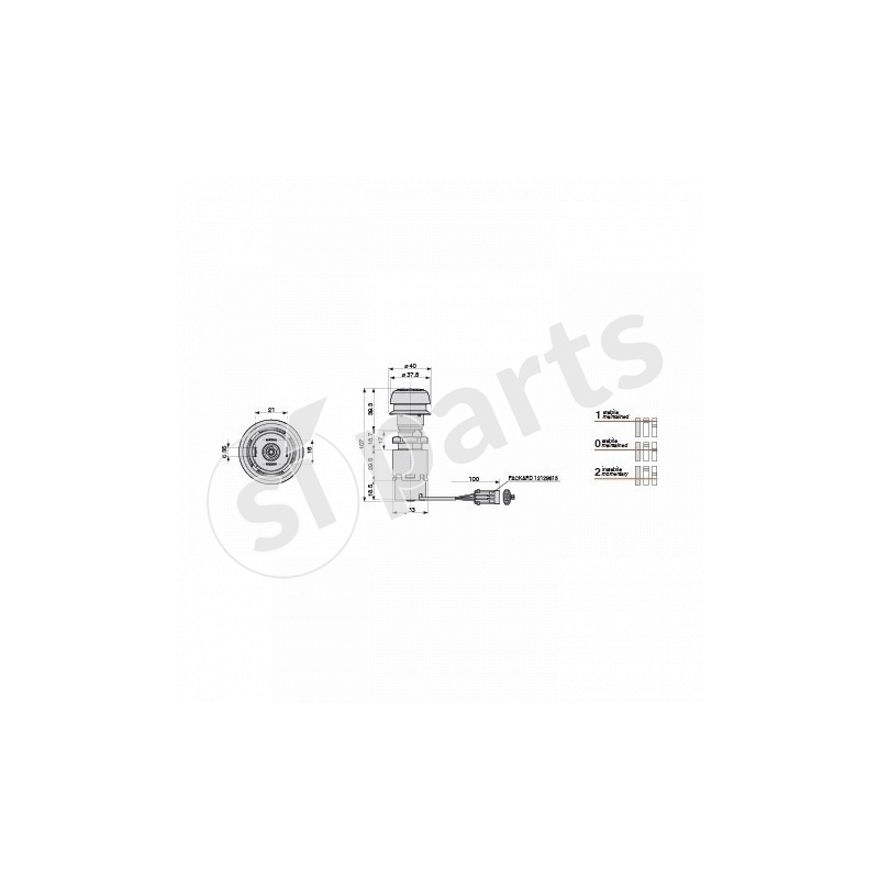 COMANDO PTO SWITCH COPERC.ROSSO IR