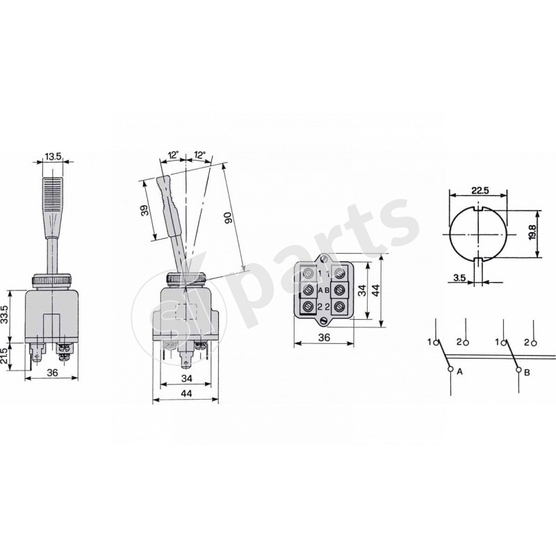 TWIN TOGGLE SWITCH