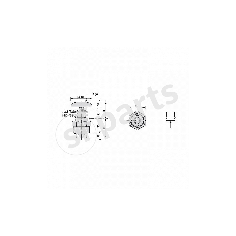 NORMALLY CLOSED PUSH BUTTON SWITCH