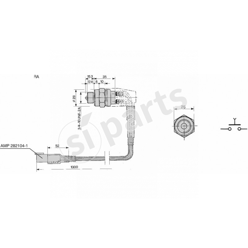 NORMALLY OPEN BAL PUSH BUTTON SWITCH