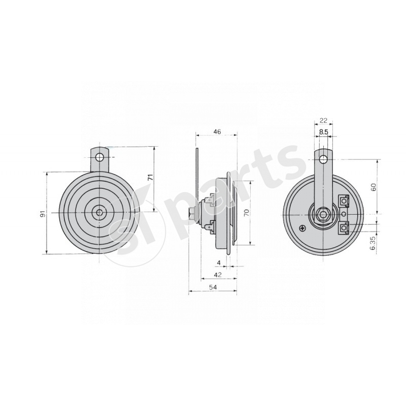 AVV.ACUST 12V.A2 MORS.335HZ IR N/TR