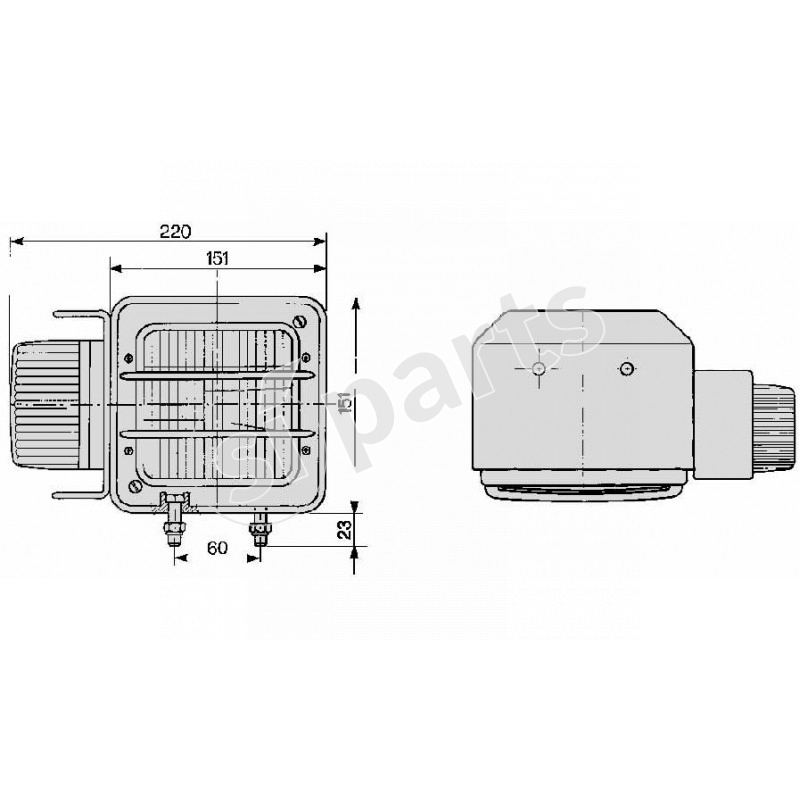 HEAD LIGHT RH
