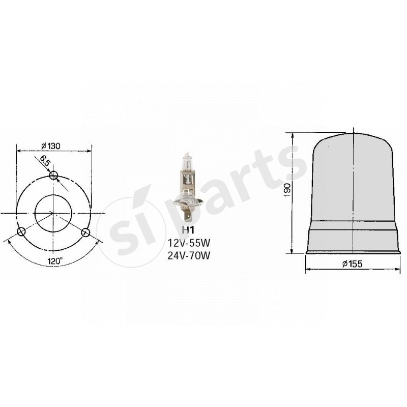 ROTANTE 160G RS MAGN. IR 24V