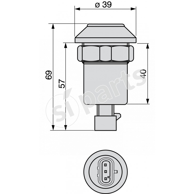 ROCKSHAFT UP PUSH BUTTON SWITCH
