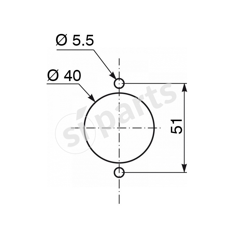 FAN POST DIAM 80 POS/STOP METRICHE