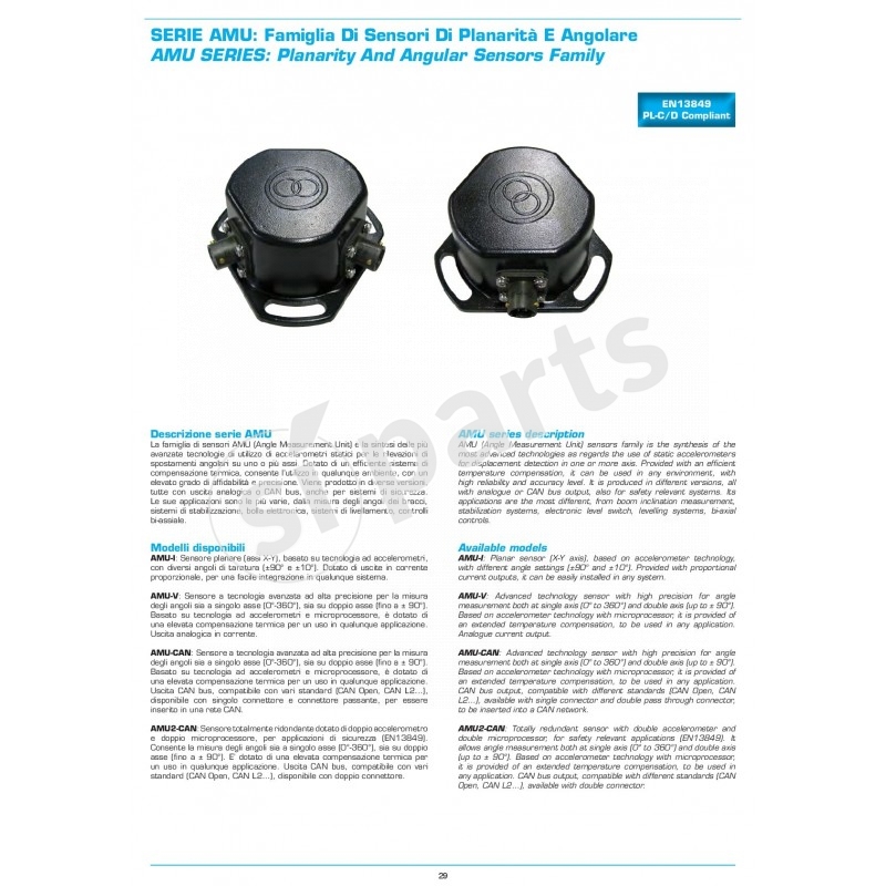 AMU SERIES: PLANARITY AND ANGULAR SENSORS FAMILY