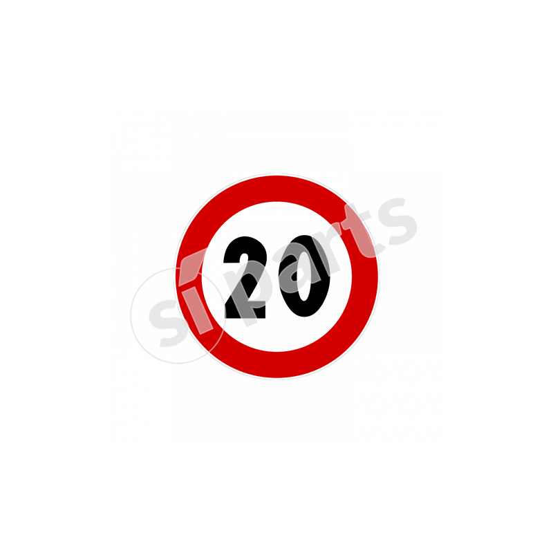 DISCO ADESIVO VELOCITA' 20 KM/H IR
