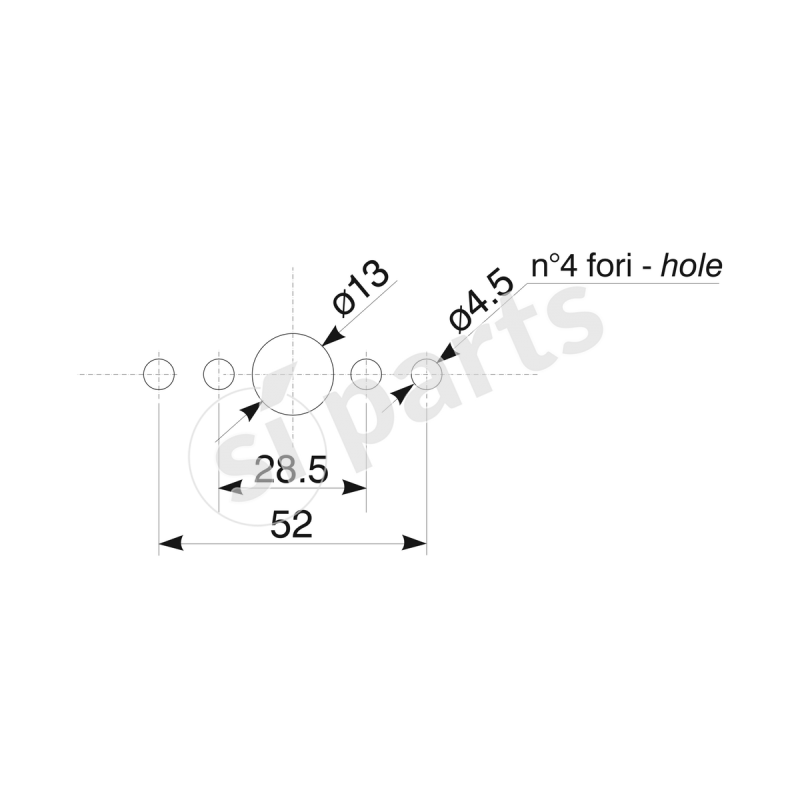 WHITE FRONT LIGHT 24V SATURN