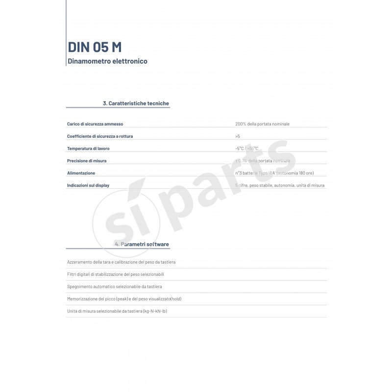 DINAMOMETRO 05 M (KG 3200)