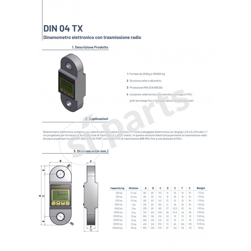 DINAMOMETRO 04 TX (KG 10000)