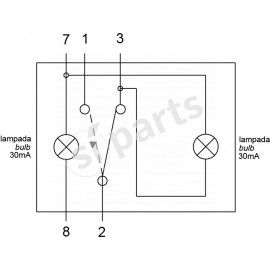 PULSAN.BASCULANTE IR 12V