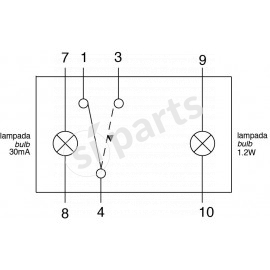 PULSAN.BASCUL IR 12V 2 LAMP DIVERSE